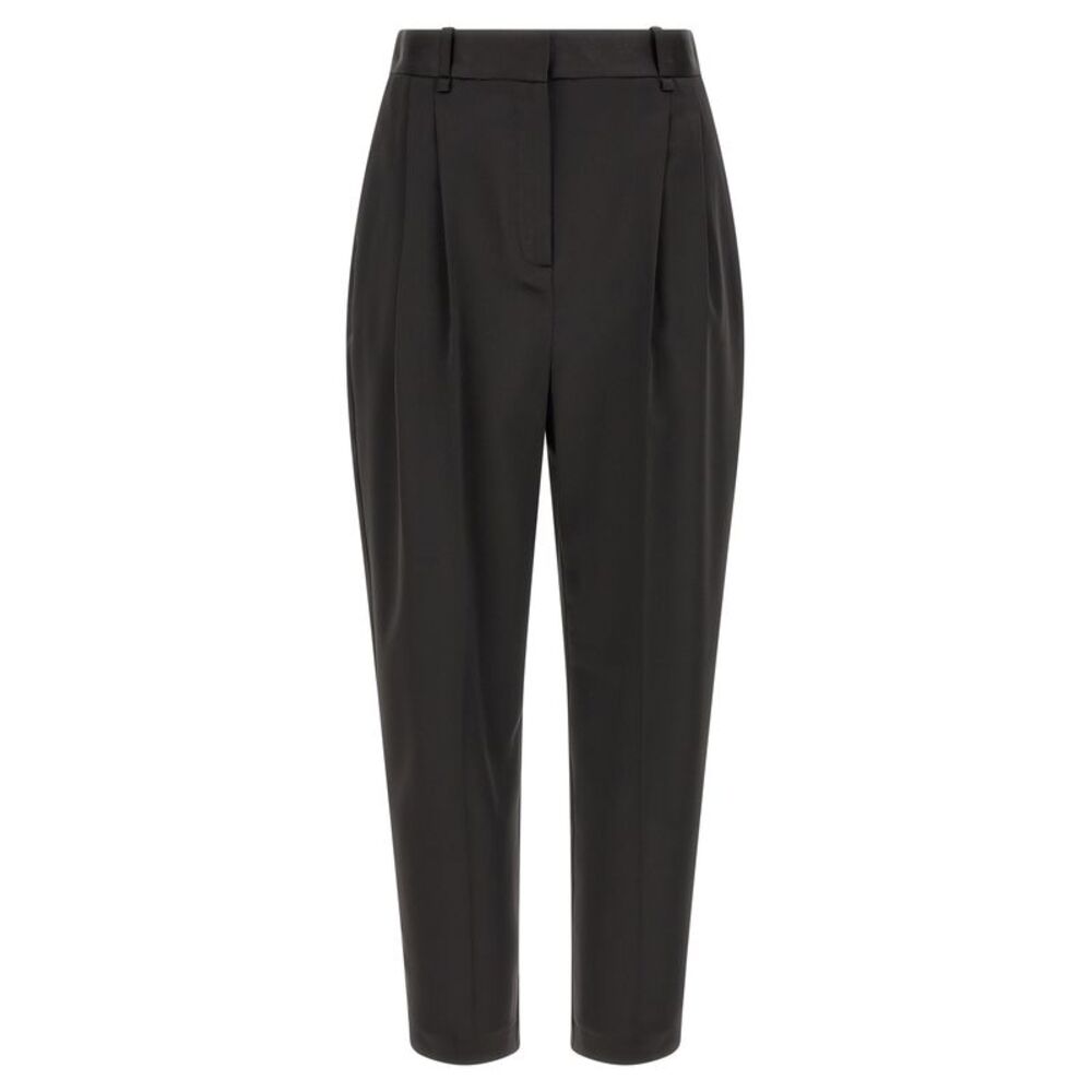 Elisabetta Franchi Black Polyester Cropped Women's Pants
